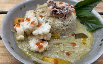 In Search of the Perfect Bite – Green Curry with Crispy Squid